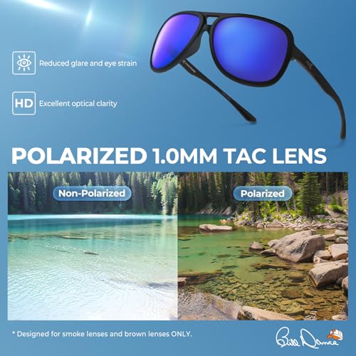 KastKing Bill Dance Mulberry Creek 3 Shades of Fishing Sunglasses Kit, Polarized, UV400 Protection, Oleophobic Coating, Tailored to Bright Sun, Partly Cloudy, and Low Light Conditions