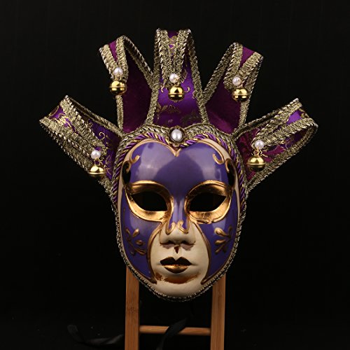 YU FENG Venetian Comedy Mask Exquisite Decoration Jester Masks for Party Holloween