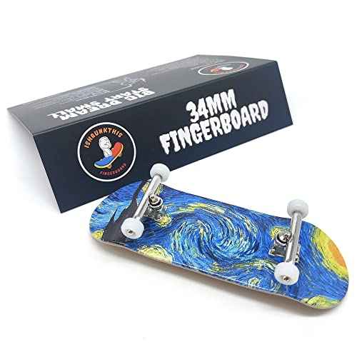 Starry Night - 34mm Wooden Pro Fingerboard Completes