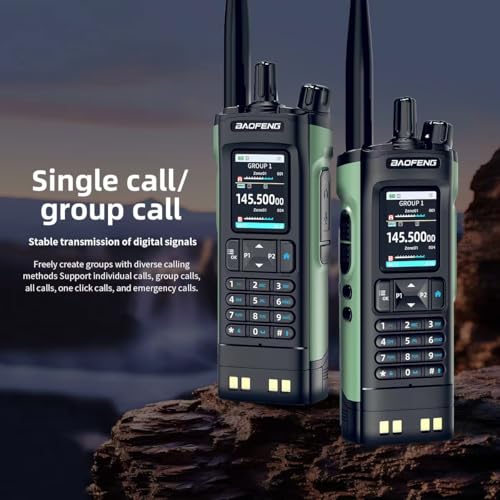 BAOFENG UV-32 Ham Radio, 10W Long Range Walkie Talkie with GPS, Bluetooth APP Programming, Multi-Band Two Way Radio, Wirel...
