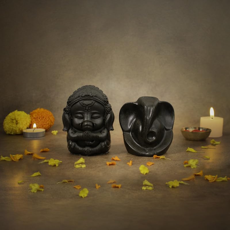 Astrotalk Sampoorna Ganesh Kripa Combo | Brings Wealth, Prosperity & Removes Obstacles | Ganesh Decoration Items for Home, Office & Car Dashboard | Pyrite Ganesha Idols with Energy Balancing Benefits
