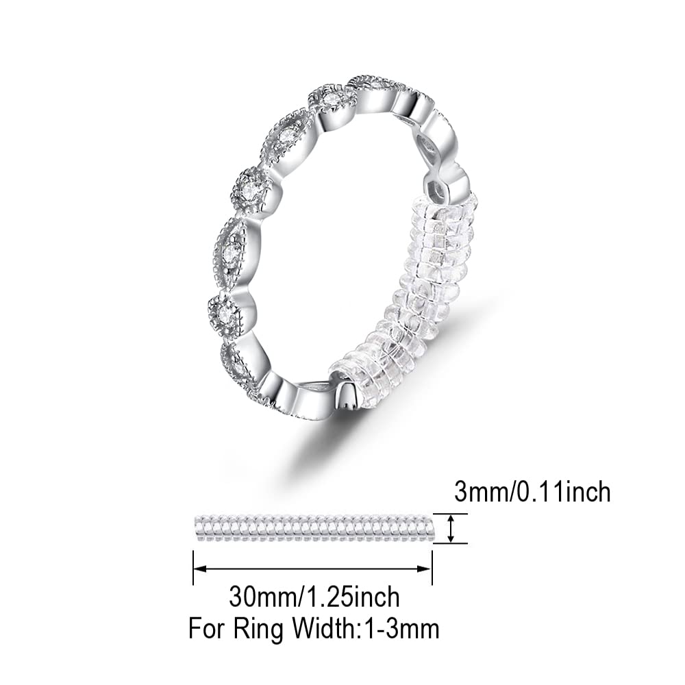 JewelryPalace 925 Sterling Silver Wedding Bands Cubic Zirconia stack marquise ring 0.4 ct 2.8mm 14K gold plated anniversary ring