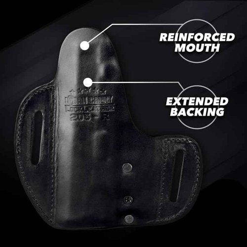 Urban Carry LockLeather OWB Holster for Glock 48 (All Gens) - Secure & Comfort Hybrid Leather/Polymer Design for 4.2-inch Barrel