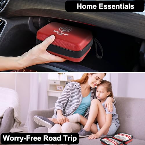 VRIEXSD Premium First Aid Kit, 320 Piece Waterproof Hard Shell Eva First Aid Kit for Home, Camping, Cars, Hiking, Travel, ...