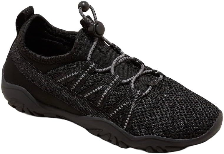 All in Motion Big Kid Boys' Windsor Apparel Water Shoes - (Black, 3)
