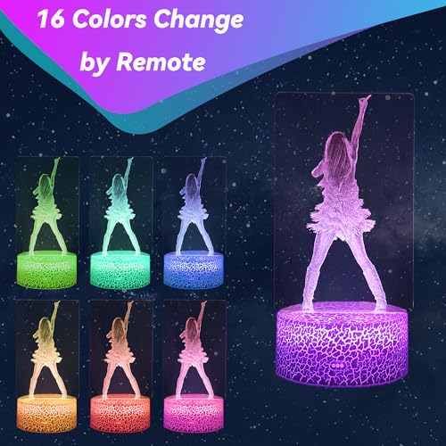 YJYKL Girls Gifts, Singing Girl Birthday Gift, Decoration for Room. Table Lamp for Music Party Supplies.Night Light with 1...