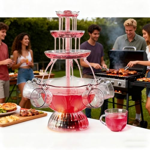 Practical 110V Beverage Tower 360 Degree Degree Viewing ABS Drink Dispenser Perfect For Entertaining Guests Luxurious Even...