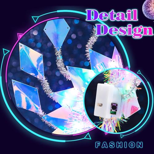 JAKAWIN Light Up Headband Glowing Headpiece Led Rave Costume Hair Accessories for Women