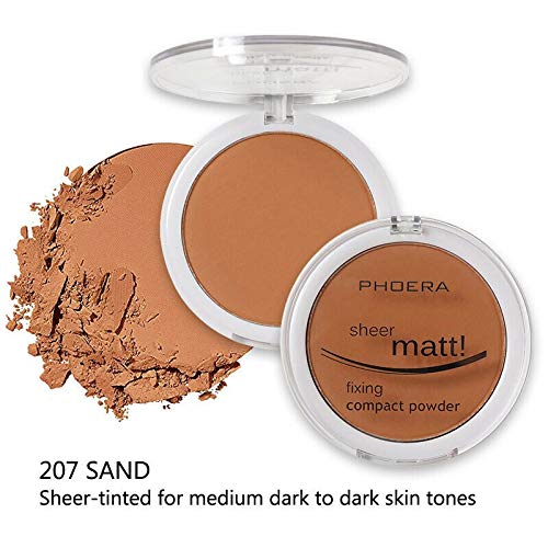 AQUAPURITY PHOERA Sheer Matte Compact Powder Fixing Powder Makeup Base Fixer Setting Powder Foundation Fixing Compact Pressed Po