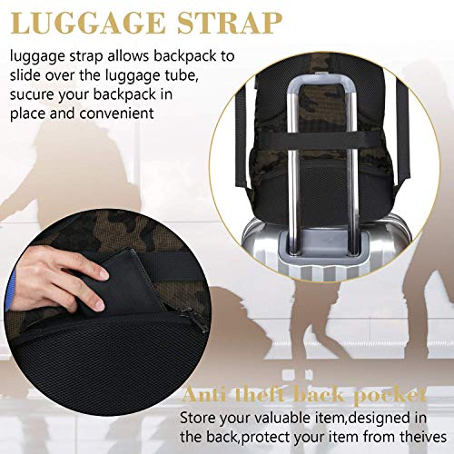 MATEIN 15.6 Inch Laptop Backpack, Sturdy Business Travel Laptop Bagpack with USB Charging Port, Sturdy Carry On Water-Resi...