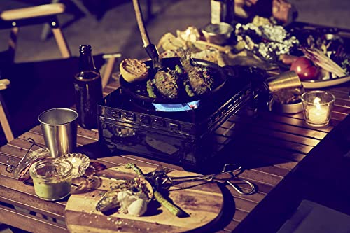 Iwatani Fore Winds Rugged Camp Stove & Premium Iwatani Butane 8oz 4-Pack