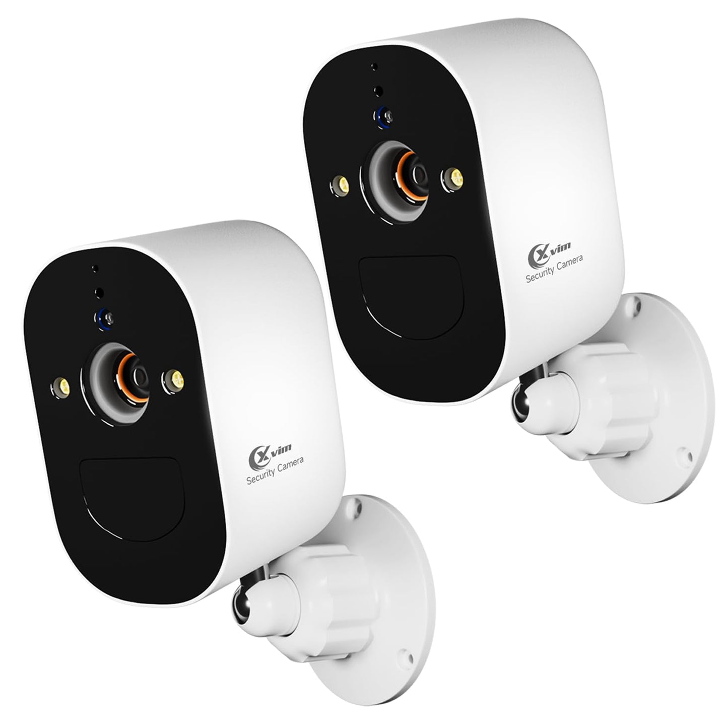 Xvim 2Pcs 1080P Security Cameras Wireless Outdoor, 1080P Wifi Indoor Home Security Cameras With Pir Motion Detection, 2.4Ghz Wif