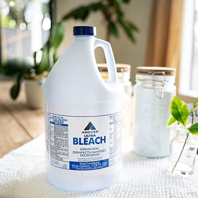 Twenty-Eight Ultra Bright Liquid Bleach, Ultra-Strength Cleaner, 1-Gallon Bottles (Pack of 6)