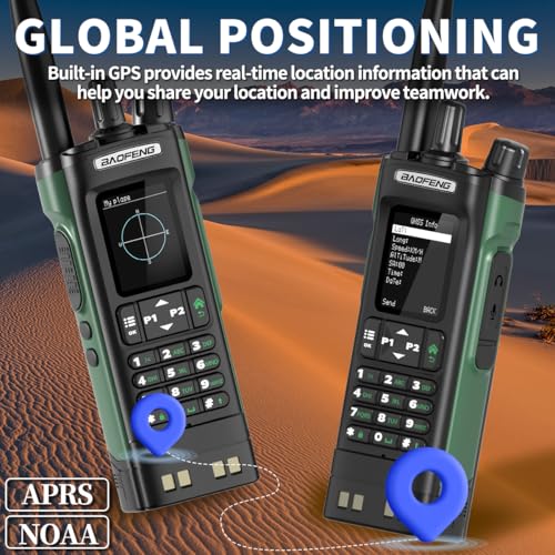 Ham Radio Baofeng DM32 DMR Radio Handheld Rechargeable Walkie Talkies Long Range DM32UV Two Way Radio NOAA Weather Radio w...