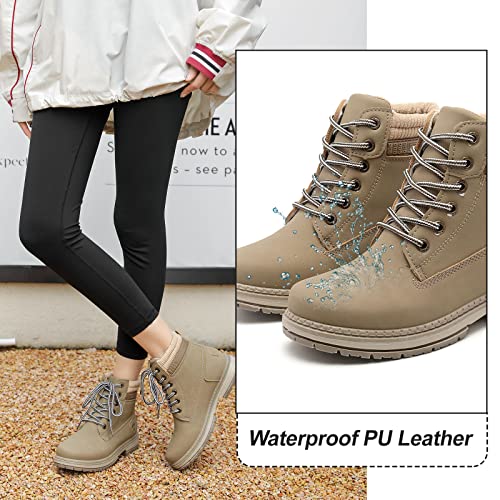 sofysofy Women Work Boots - Waterproof Hiking Outdoor Lightweight Construction Comfortable