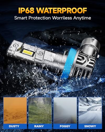 Ursprung H11 led Bulbs,900% 40,000LM Brightness H8 H9 Bulbs,6500K Cool White,Plug and Play,Halogen Replacement fog bulb,Qu...