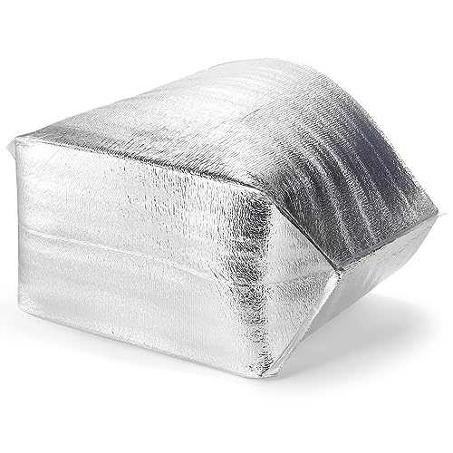 ZEAYEA 10 Pack Insulated Shipping Bags, 13.2" x 8.7" x 13.2" Thermal Box Liners for Frozen and Hot Food, Large Waterproof ...