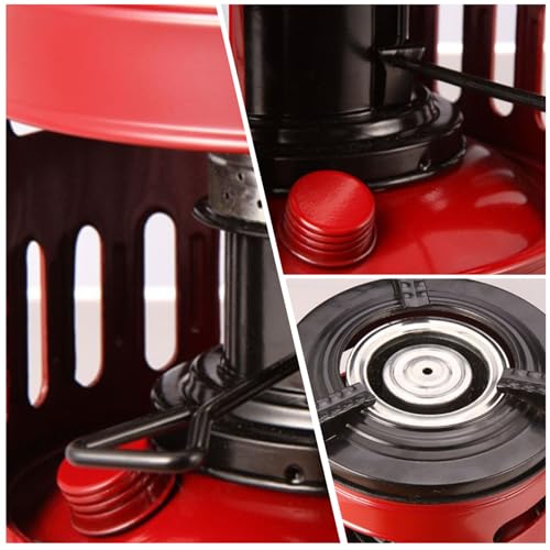 Yeory Kerosene Stove, 8.3x8.7 Iron Small Kerosene Heater with 8 Cotton Wick, Windproof Portable Indoor Burner Stove Campin...