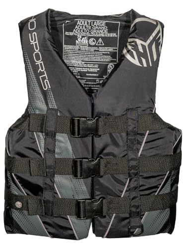 HO Sports Voyager Life Vest - USCG Approved Unisex Adult Life Jacket - Lightweight Wake Sports Life Vest - Nylon Exterior ...