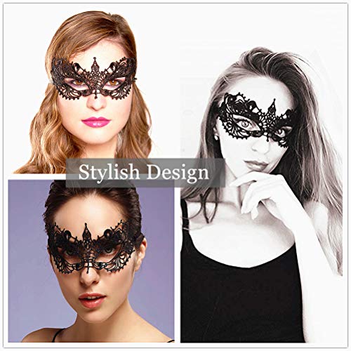 Exlinonline Lace Masquerade Mask Elastic,Fit for Adult,Soft Gentle Material,Specially For Costume,Thememed Party
