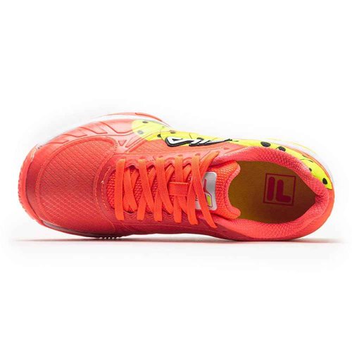 Fila Volley Zone Fiery Coral/White/Safety Yellow 12 B (M)