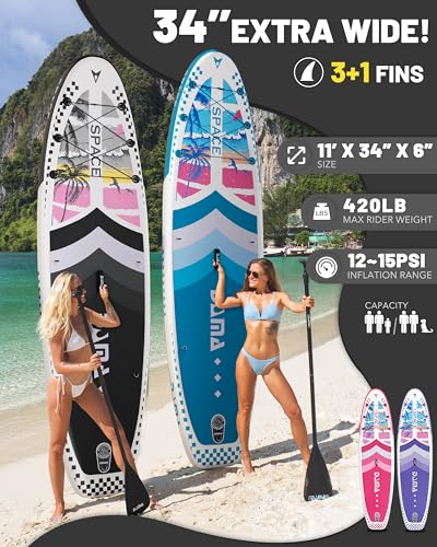 DAMA 11'*34"*6" Inflatable Paddle Board, Paddle Boards for Adults,Sup,Lightweight and Durable, Easy to Inflate, Versatile ...