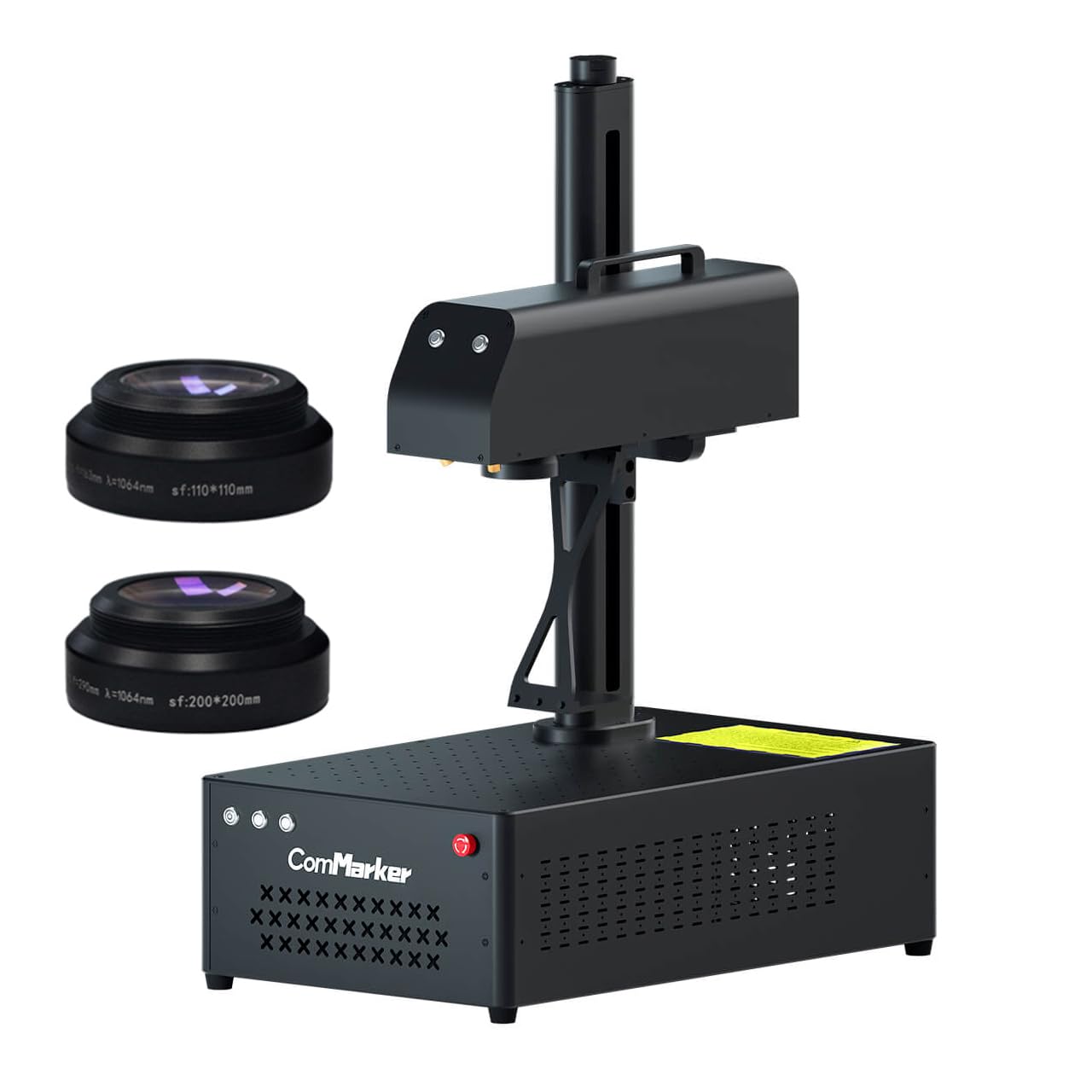 ComMarker B4 50W Fiber Laser Engraver,LightBurn Compatible Laser Engraving Machine with 2Lens,2-in-1 Desktop and Handheld Fiber Laser Marking Machine for Jewelry,Sliver,Gold