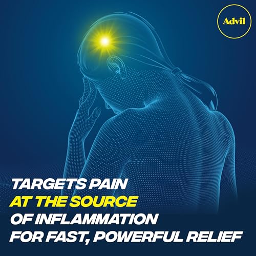 Advil Pain Reliever and Fever Reducer, Pain Relief Medicine with Ibuprofen 200mg for Headache, Backache, Menstrual Pain an...