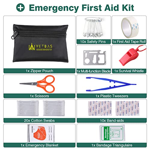 WETBAS Car Roadside Emergency Kit, Auto Vehicle Safety Emergency Road Side Assistance Kits Essentials, Solenoid Starter Re...