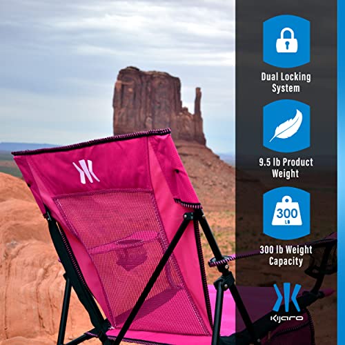 Kijaro Dual Lock Portable Camping Chairs - Enjoy the Outdoors with a Versatile Folding Chair for Sports, Lawn - Dual Lock ...