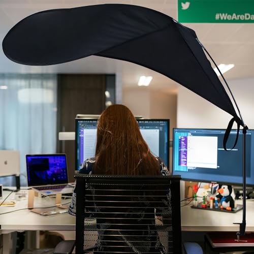 Comastbo 65" office cubicle desk shade,designed for light sensitive workers,idea for office cubicles and desk canopy,block...