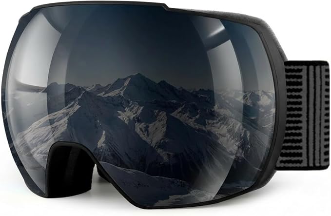 OULAIQI OTG Ski Goggles UV400 Anti-Fog Snowboard Glasses for Men Women Youth- Perfect for Skiing, Snowboarding,Winter Sports