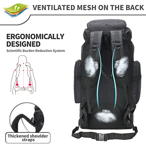 King'sGuard 70L Camping Hiking Backpack Tactical Backpack Military Molle Rucksack Backpack for Outdoor