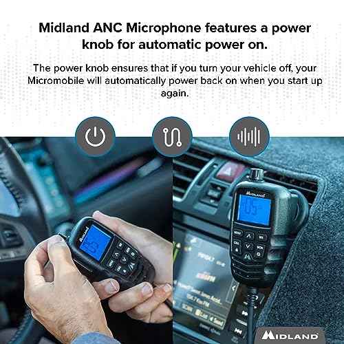 Midland ? MXMC01 | Replacement Microphone for MXT275 & MXT575 ? ANC Automatic Noise Canceling Electronic Microphone ? Off-Roading Loud and Open-Air Vehicle - GMRS Farming Overlanding