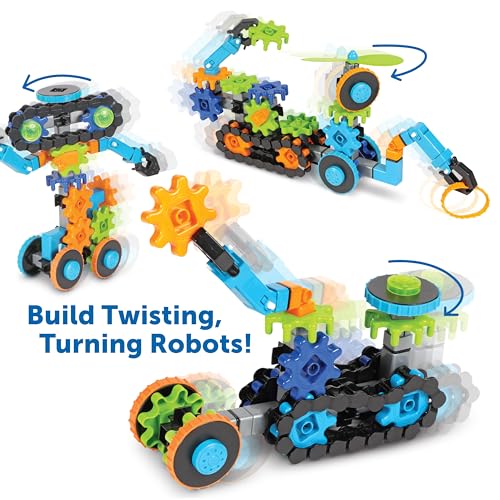 Learning Resources Gears Gears Gears Robots In Motion - Building Toys, STEM Activities, Fine Motor Skills, Toddler Constru...