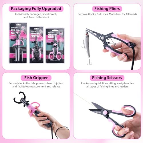 Goture Fishing Rod and Reel Combo - Green Telescoping Fishing Pole Portable Travel Kit with Carrier Bag for Freshwater Sal...