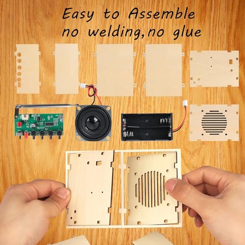 Science Kits for Kids Age 8-12 12-14, STEM Kits for Kids Age 8-10, STEM Toys Build Your Own FM Radio Kit, DIY Electronic S...