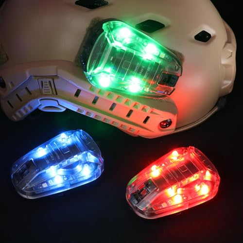 LThyzszb Tactical Helmet Light Signal Light with LED + IR/Strobe Military IFF Helmet Light Flashlight Survival Signal Ligh...