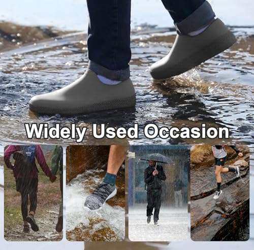 Waterproof Silicone Rain Shoe Covers Anti-Slip Outdoor Travel Boot Protectors for Shoes Protects from Water Mud