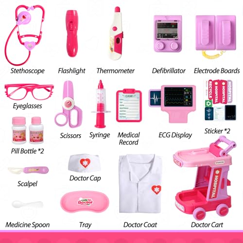Liberry Toy for Toddlers 2 3 4 5 Years Old Kids Doctor Play Set