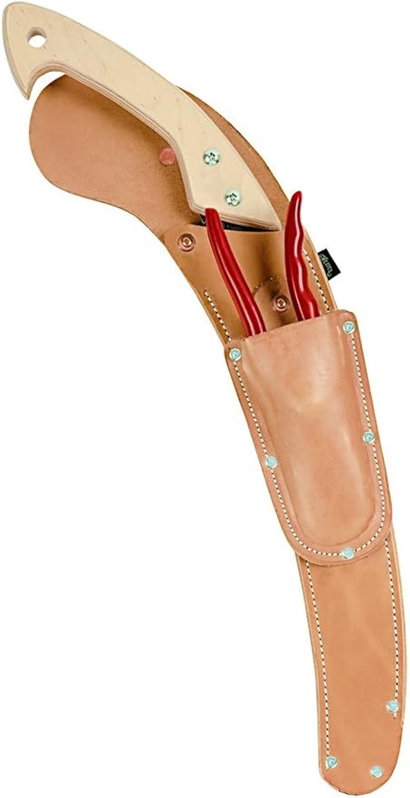 Weaver Leather Curved Back Curved Saw Scabbard with Pruner Pouch