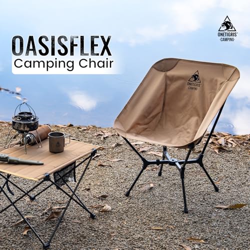 ONETIGRIS OasisFlex Camping Chair,Portable Chair with Carry Bag,Great for Camping,Beach,Picnic,Park,Lawn,Sports and Outdoo...