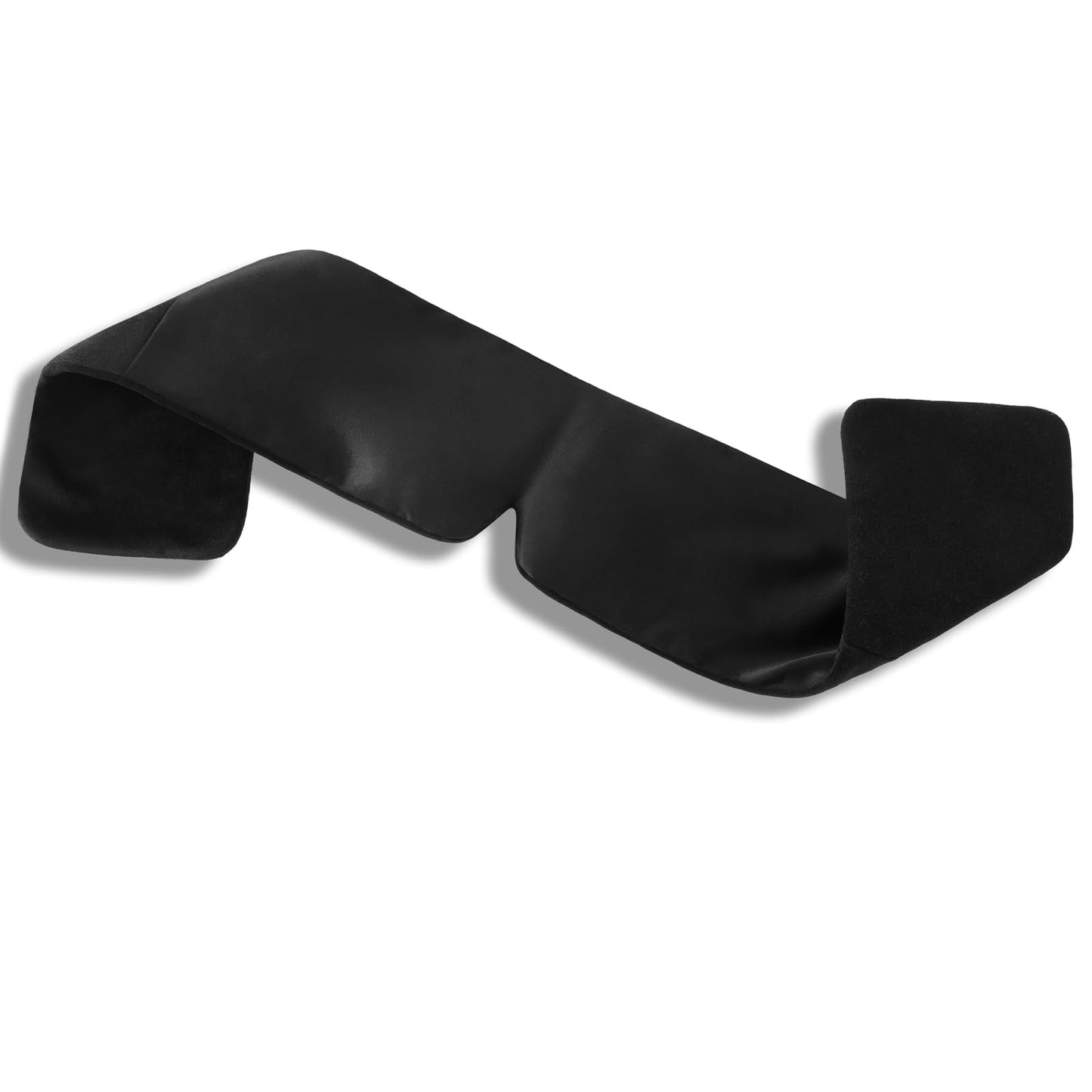Weighted Facemask Silk ALASKA BEAR Eye Mask for Sleeping, Wraparound Style Compression, Wide Headband and Large Ear Coverage, Microwavable Beads Filled