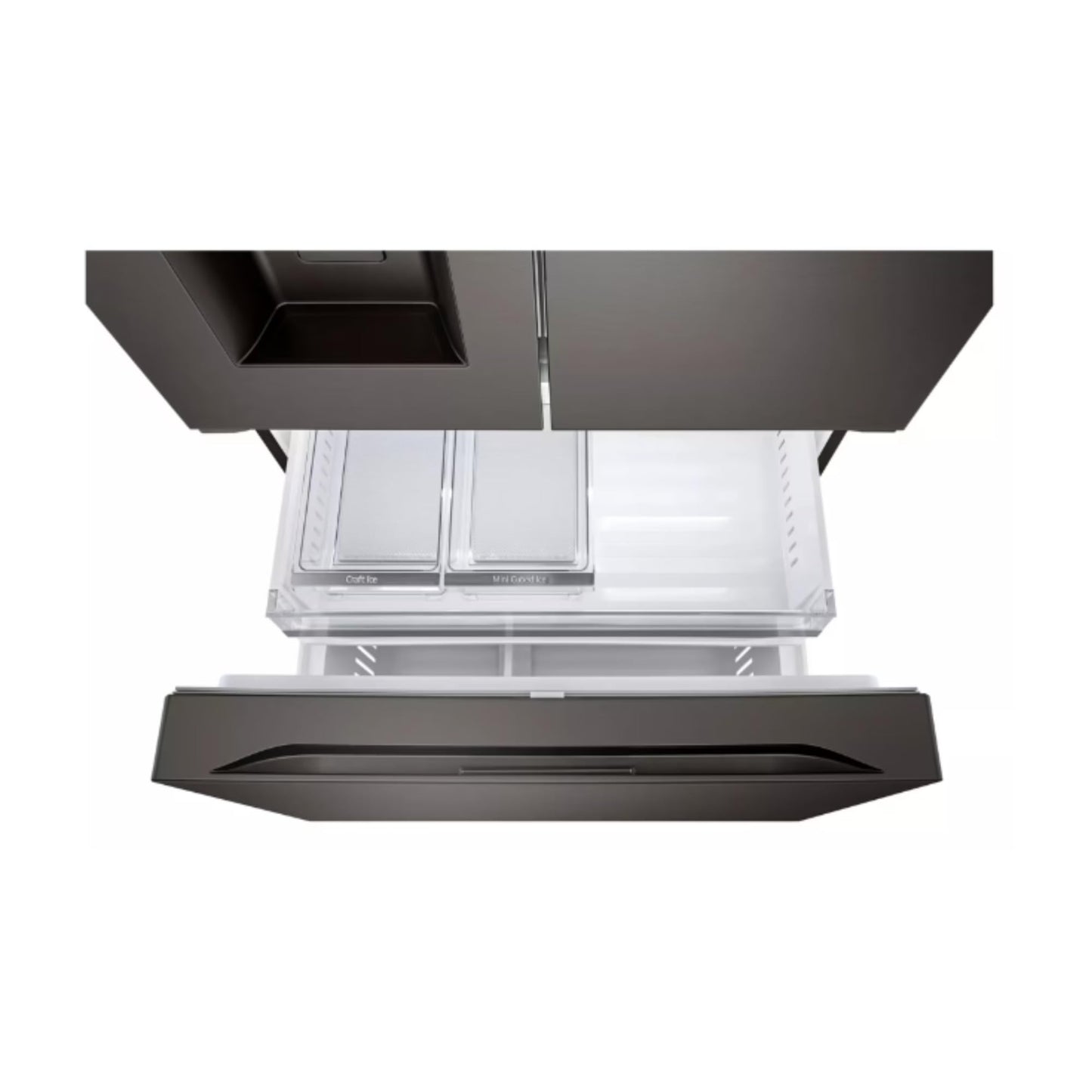 LG 26 cu. ft. Smart Counter-Depth MAX French Door Refrigerator with 4 Types of ice in PrintProof Black Stainless Steel