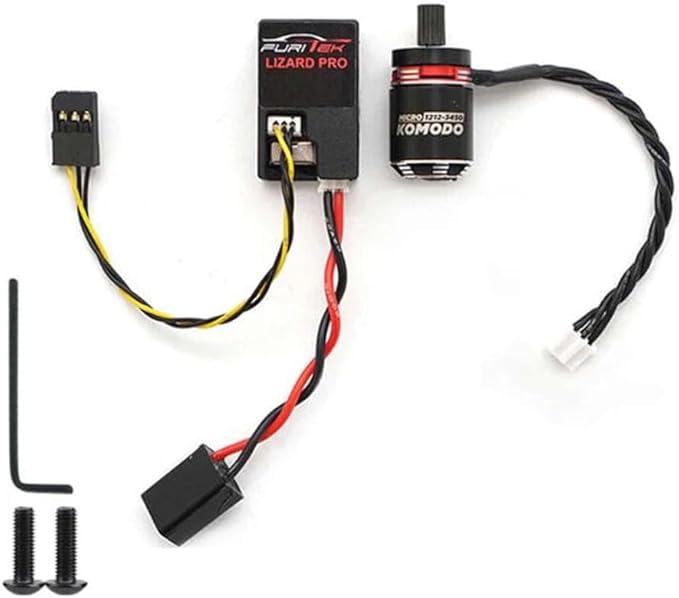 FURITEK Stinger 118 Brushless Power System for TRX4M with Futitek Lizard Pro Esc and Micro KMD 1212-3450 Brushless Motor -...