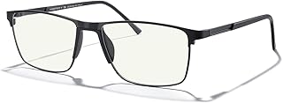 MERRY'S Fashion Blue Light Blocking Glasses - Reading Glasses Metal Frame Spring Hinge Readers for Men Eyeglasses