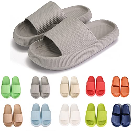 rosyclo Cloud Slippers for Women and Men Massage Thick Sole Non-Slip Shower Slippers Bathroom Super Soft Comfy House Cloud...