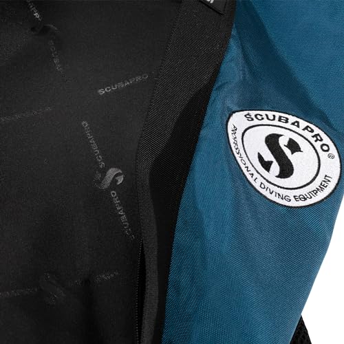 SCUBAPRO Sport 10 Dive Bag with Backpack Straps and Top Handle for Scuba Diving Gear, Denim Blue Color Fabric