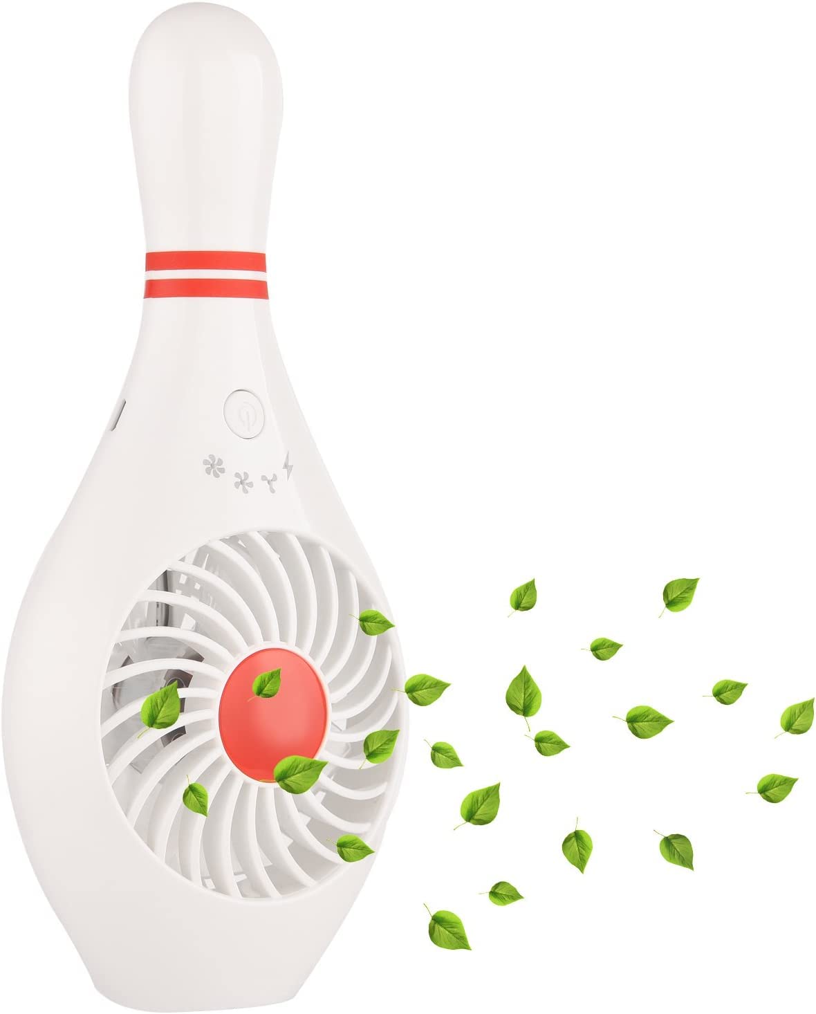 AUOTO Handheld Portable Fan Bowling Pin Fan Mini Small Personal USB Fan for Home Office Sports Travel Bodybuilding and face fan