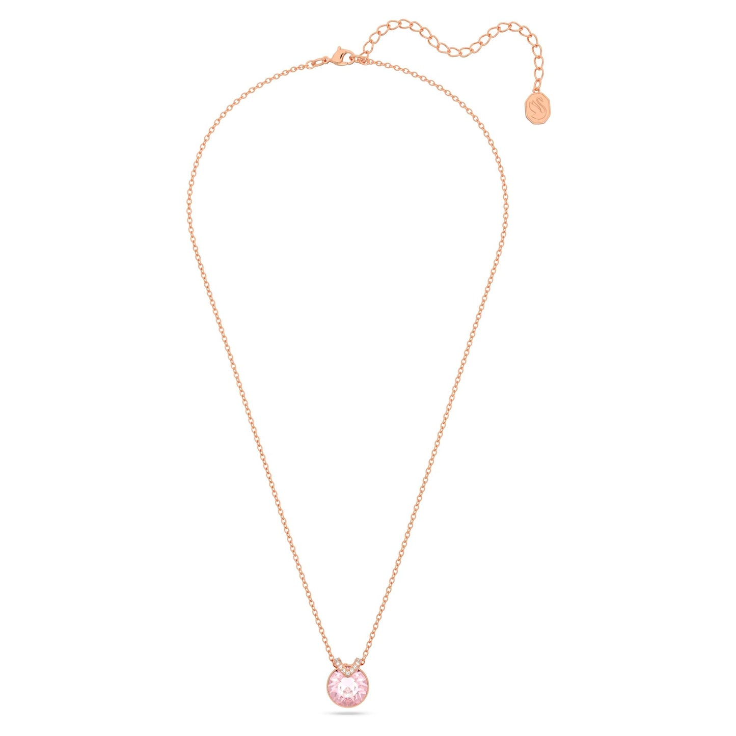 Swarovski Bella V Colgante 5662088, Rose Gold-tone Plated Metal, Pink